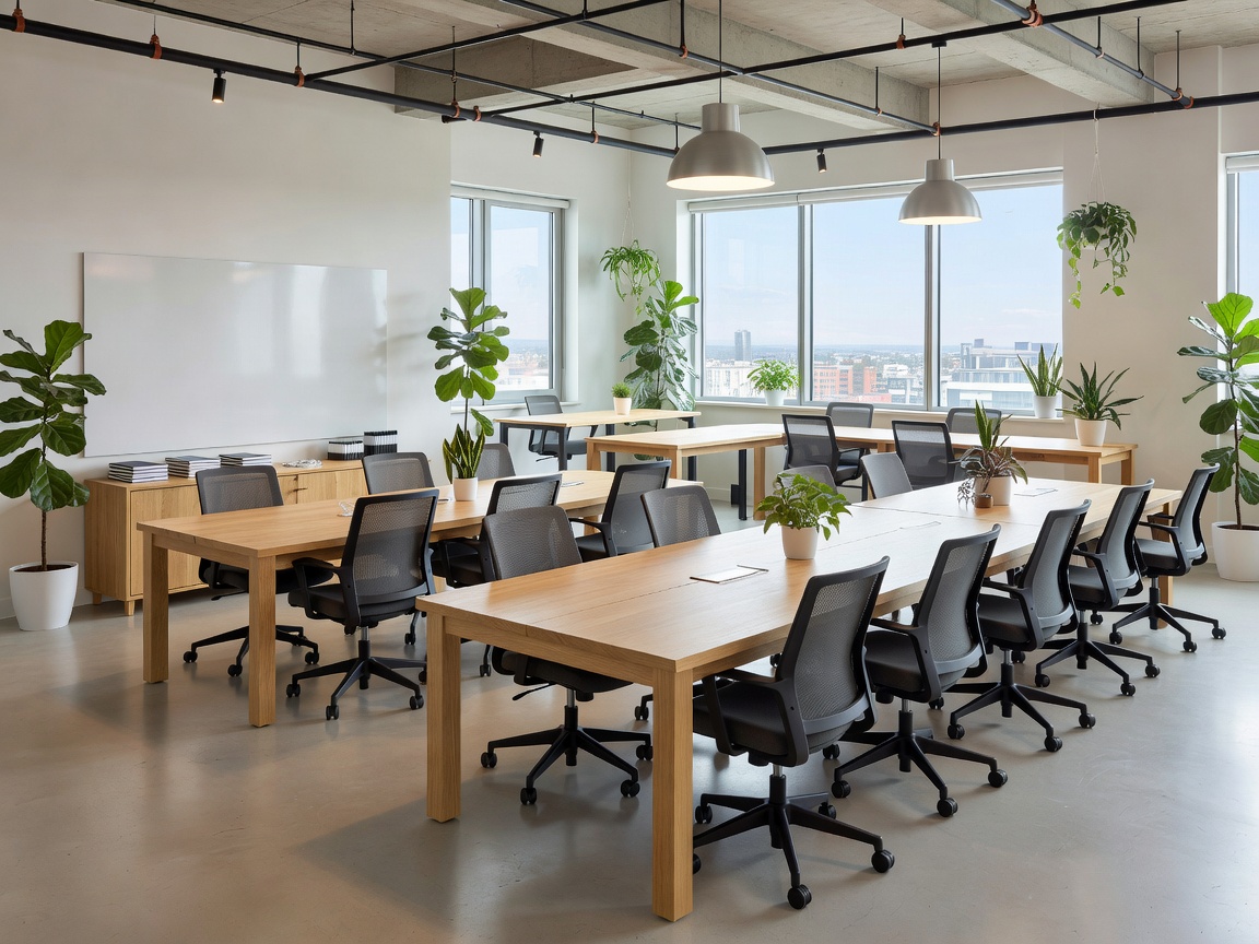 Clean and ready collaborative shared workspace