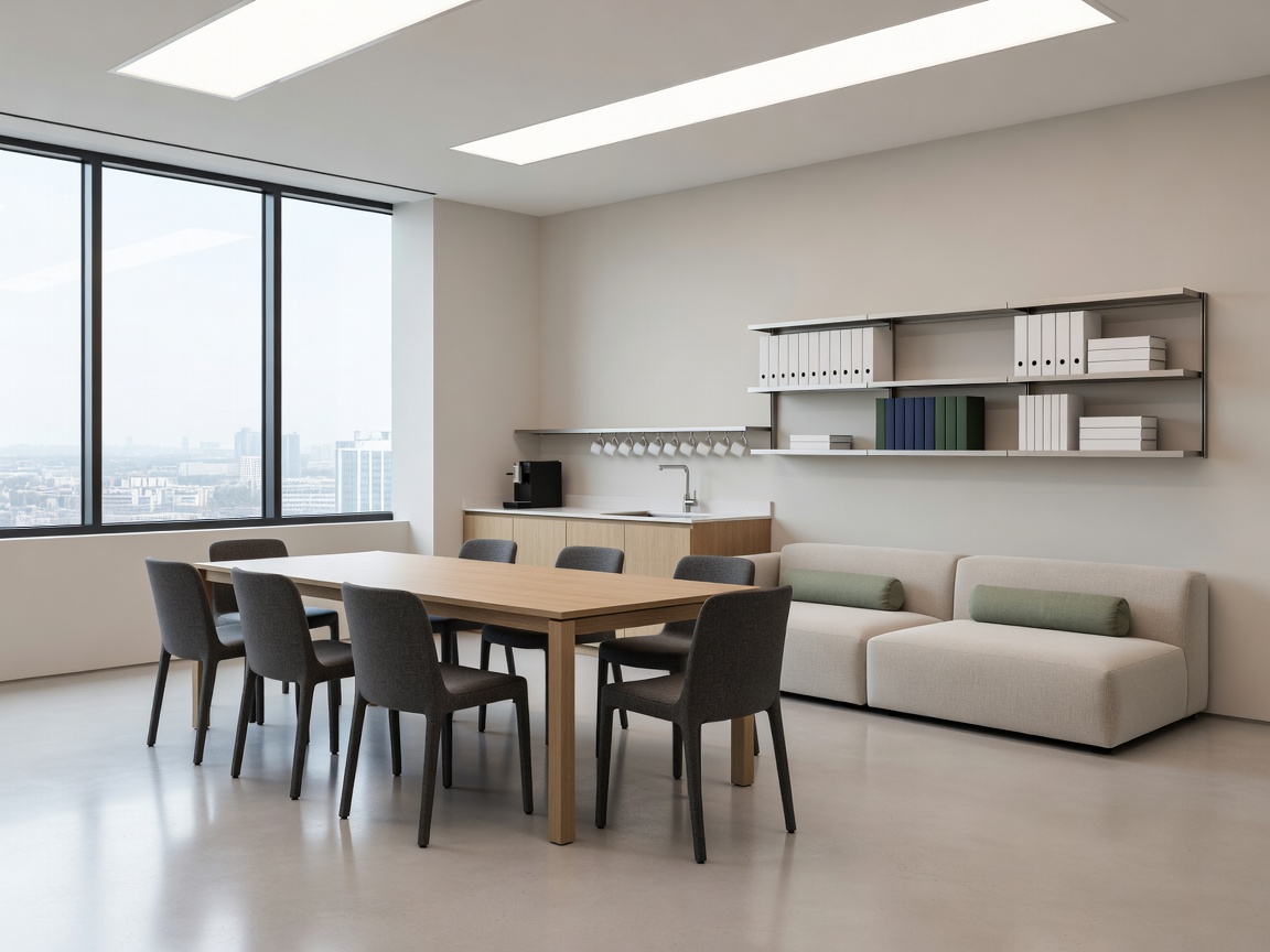 Clean office communal space